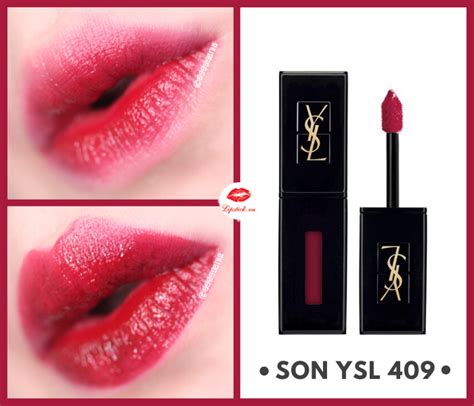 ysl 409 review|ysl lip stain 28.